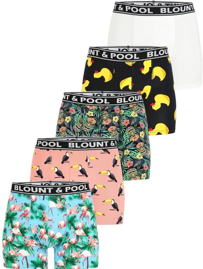 Blount & Pool Boxershorts 5-pack – Herenondergoed – Maat 2XL
