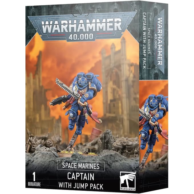 Figurine Games Workshop Warhammer 40k - Space Marines Primaris Capitaine avec Reacteur Dorsal