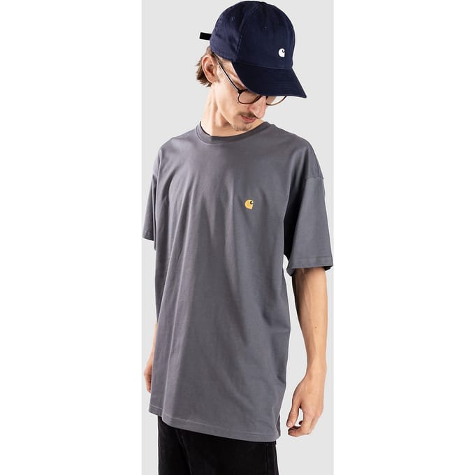 T-shirt met Labelstitching en Ronde hals