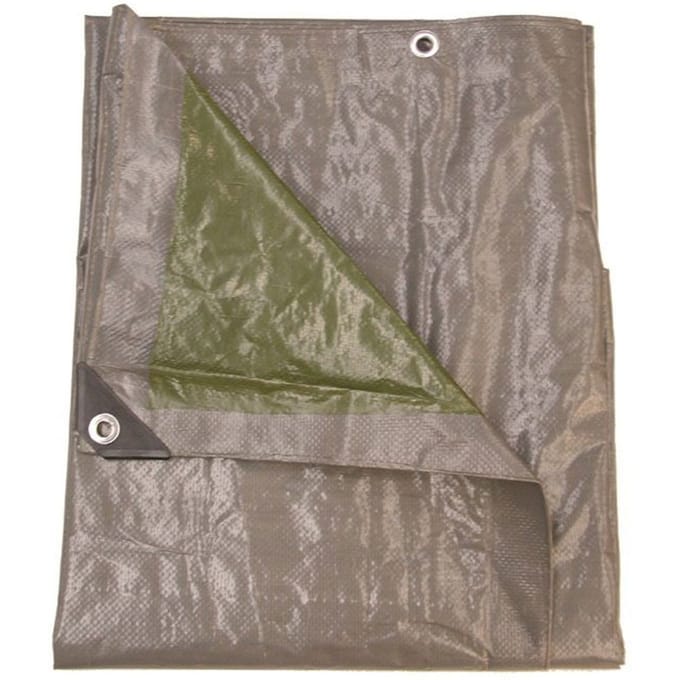 Talen Tools - Dekzeil - 140 gr/m2 - 5 x 8 m - Grijs/Groen