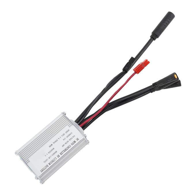 Elektrische Fiets Motorcontroller 15A Borstelloze Blokgolf Controller met Waterdichte Connector Licht white