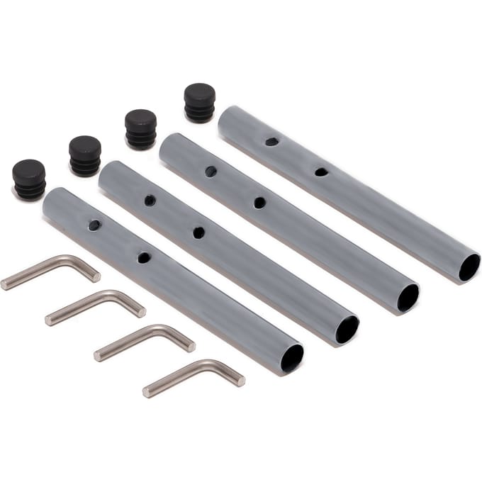 Richard Lampert Verlengstangen voor Eiermann tafelframes - kort (standaard) - silber RAL 9006