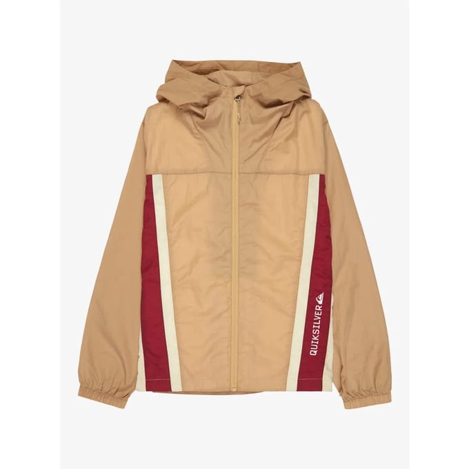 Quiksilver Clicker Windbreaker Regenjas Beige 10 Years Jongen