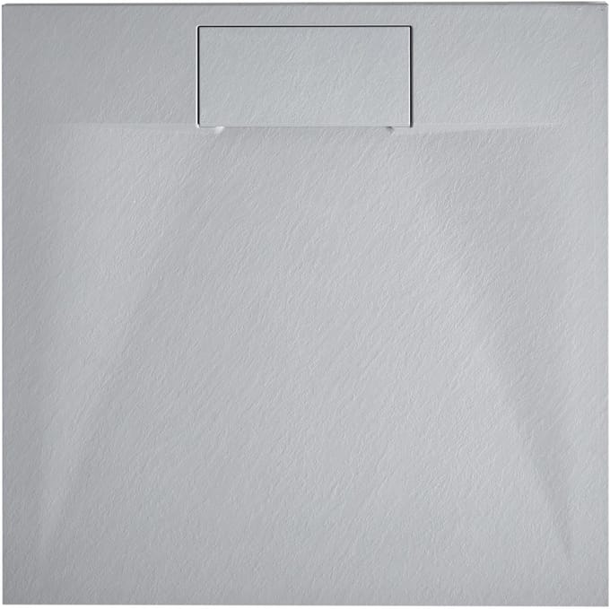 BELIANI AZZURRO - Douchebak - Grijs - 80 x 80 x 3 cm - SMC (kunststof)