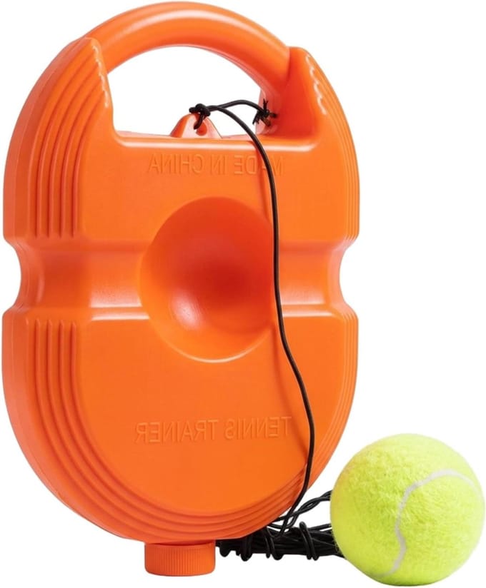 Tennis Rebounder Set - Solo Trainer - Zelf Training - Vulbare Basis Stabiliteit - 10 x 10 x 3 cm