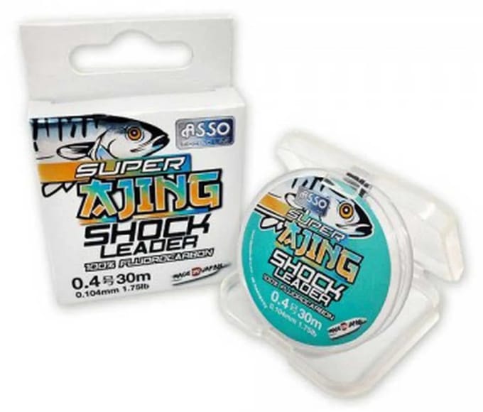 Asso Super Ajing Shock 30 M Flurocarbon Transparant 0.148 mm