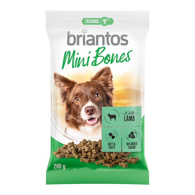 200g Briantos Mini Bones Met Lam Hondensnacks