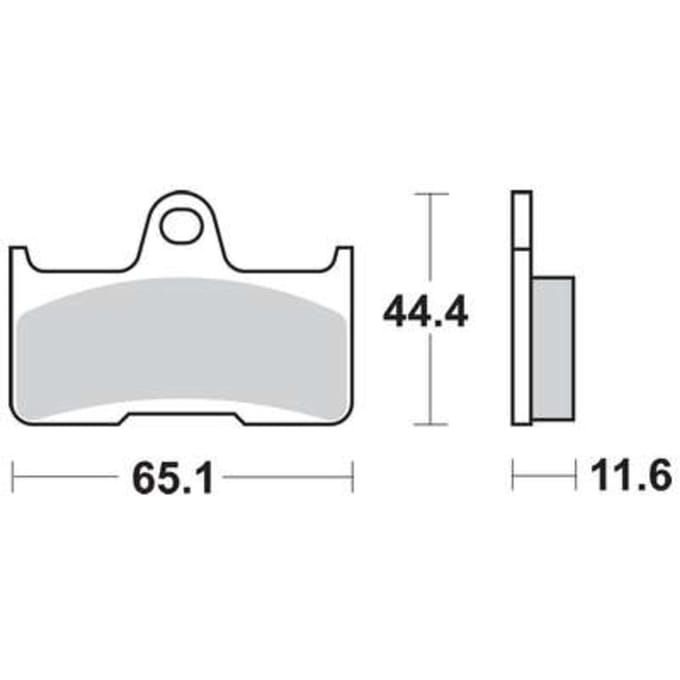 Bremsbelagsatz, ohne Straßenzulassung TRW MOTO MCB756RSI