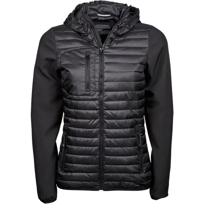 Tee Jays - Women´s Hooded Crossover Jacket - Black - 3XL