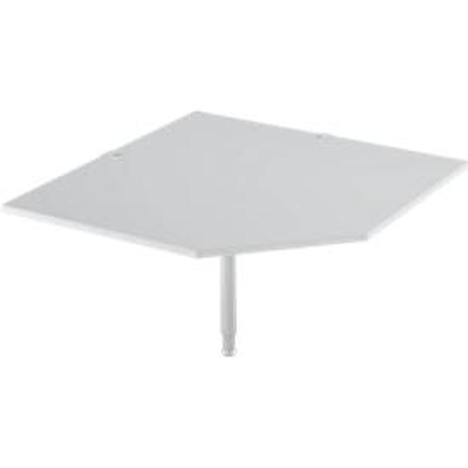 Systeemhoekplaat, CAD, voet, B 1200 mm x D 1200 mm, lichtgrijs