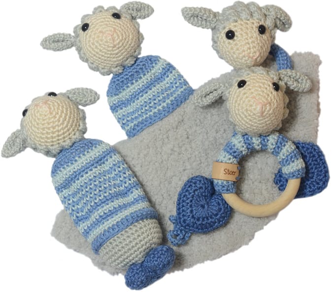 Haakpakket baby set lammetje Max