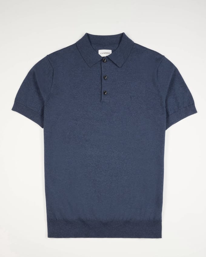 Campbell Polo Heren Donkerblauw