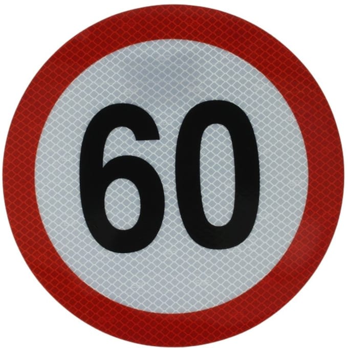 Snelheidssticker 60km/h CARGOPARTS CARGO-T005