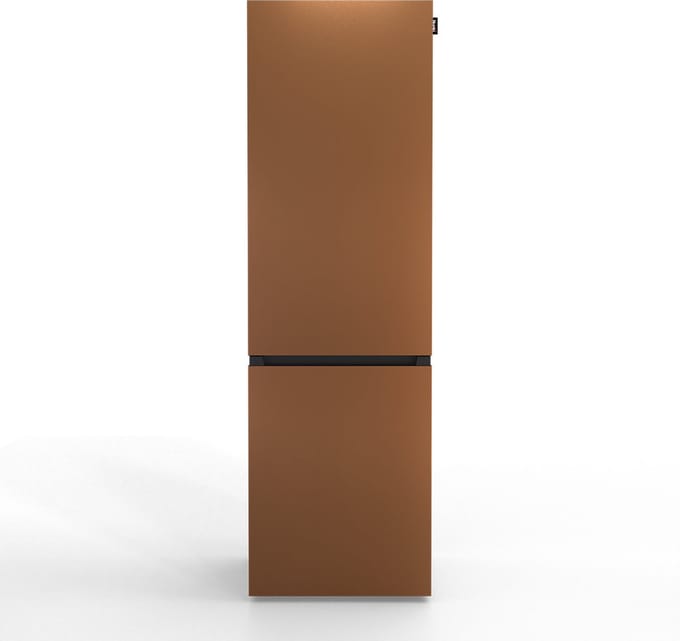 NUNKI LARGECOMBI-FBRO / Combi Bottom Koelkast, E klasse, 269l, Brown, Matte Metallic (FRONT only)