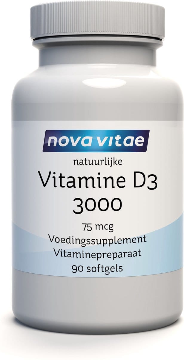 Nova Vitae - Vitamine D3 - 3000 - 75 mcg - 90 softgels