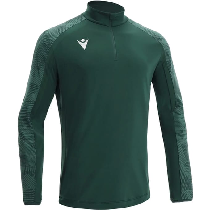 Macron Naryn Ziptop Heren - Bottle Green | Maat: M