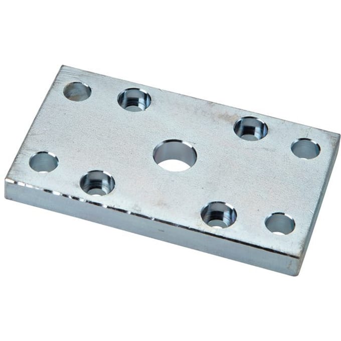 Flens voor 25 mm ISO 21287 cilinder Verzinkt staal - P28K7