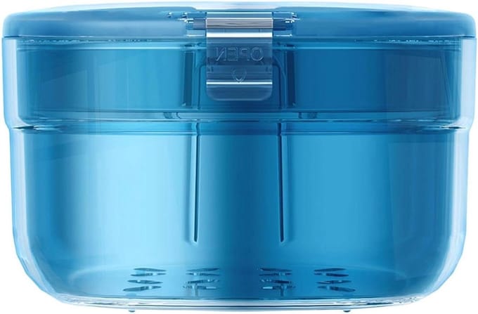 Kunstgebit Badkoffer - Tanddozen Container - Reiniging en Bewaren - Lekbestendig Ontwerp - 8.5 cm - Wit
