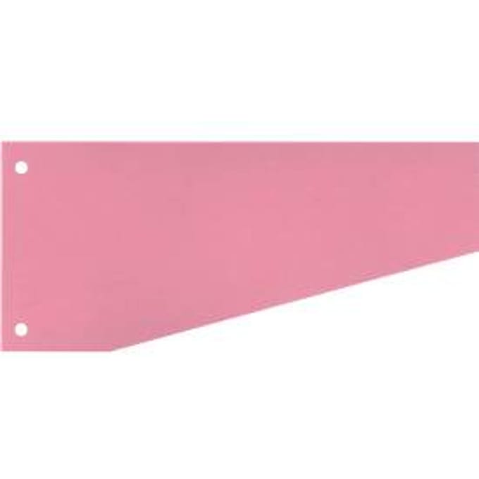 Trapeziumvormige scheidingsstroken - gerecycleerde karton - roze - 100 stuks - ons merk Schäfer Shop Select