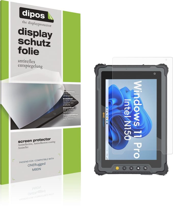 dipos – 2x Matte Beschermfolie geschikt voor ONERugged M80N | Krasbestendige & antireflecterende Screenprotector Ultra-Thin