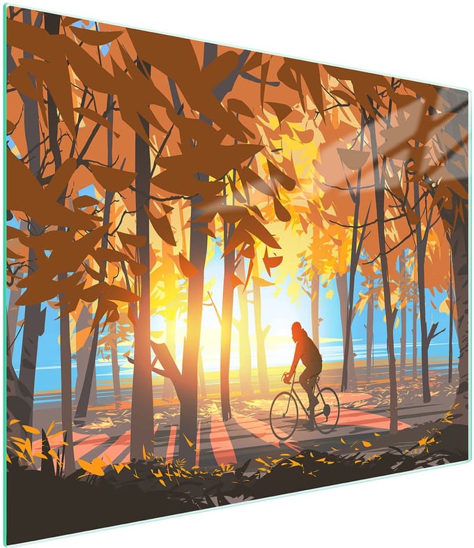 TMK ArtDeko - Snijplank Glas - 52x30 cm - Hartgeslaagd - Antislip