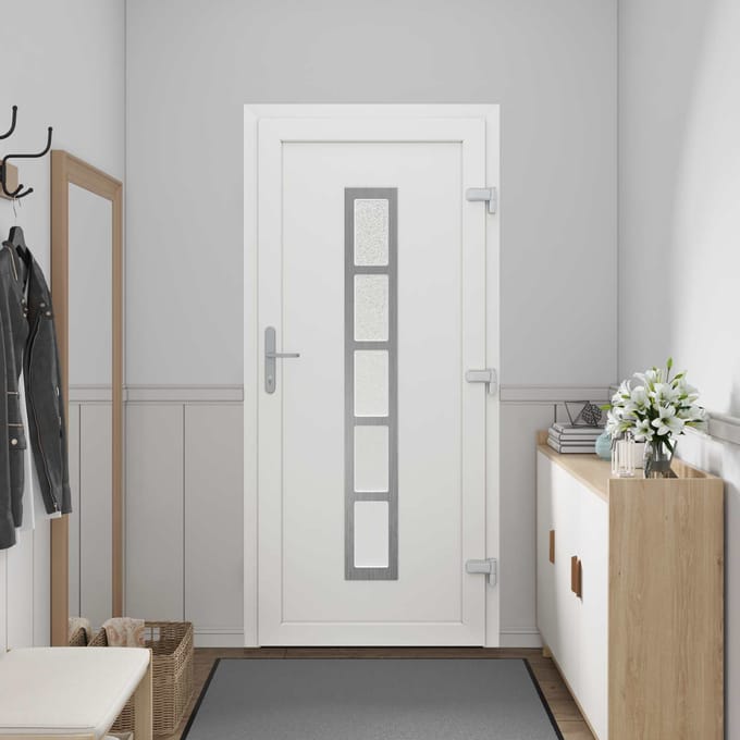 vidaXL Voordeur Wit 88 x 200 cm PVC