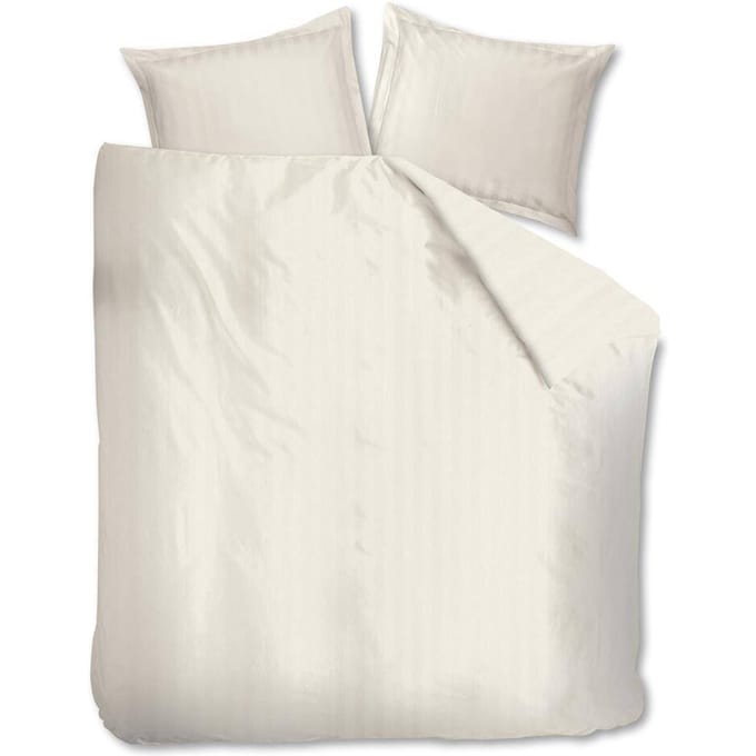 Beddinghouse Shine dekbedovertrek - Effen - Eenpersoons - 140x200/220 cm - Wit