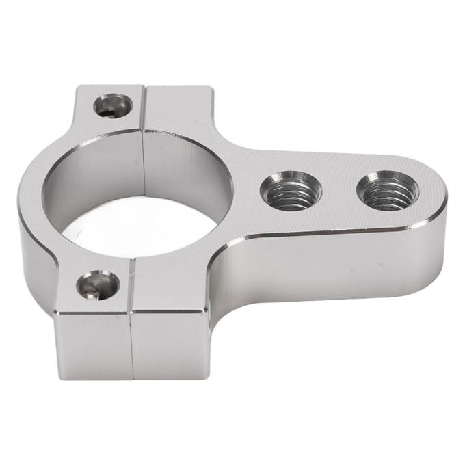 Motorfiets Stuurdemper Vork Frame Klem Beugel CNC Aluminium Verminder Wobbelingen Verbeter Stabiliteit white