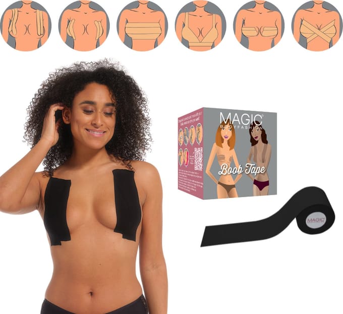 MAGIC Bodyfashion Boob Tape Zwart Dames - One Size