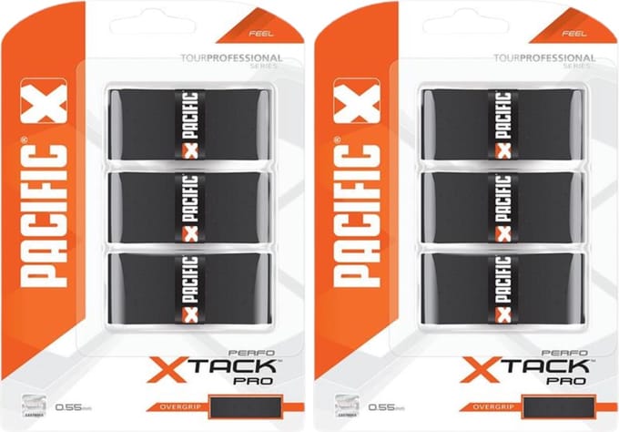 Pacific X Tack Pro Perfo Overgrip Duo Pack Zwart Default