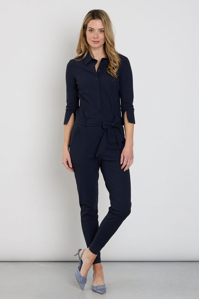 Mi Piace Travel Jumpsuit Dames - Navy - Maat M/38 - 202033