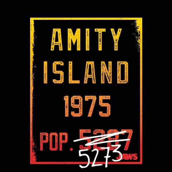 Jaws Amity Population Trui - Zwart - S