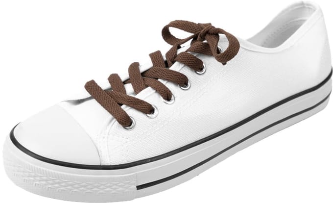 Platte Bruine Sneakerveters - Katoen - Lengte: 100cm - Breedte: 8mm - platte schoenveters