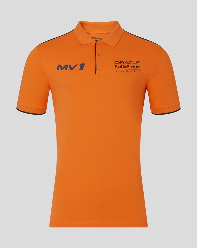 Oracle Red Bull Racing Max Verstappen Oranje Polo 2024 S - Formule 1