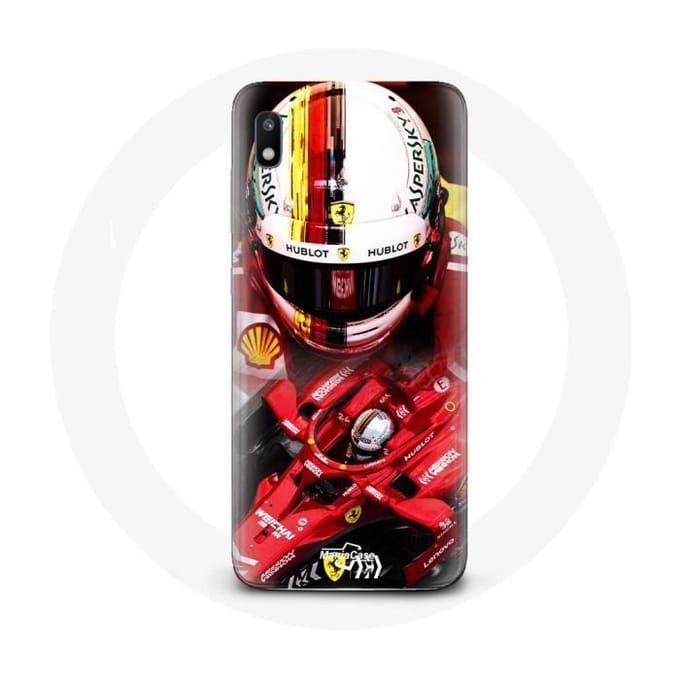 Case voor Samsung Galaxy A10 Formule 1 Sebastian Vettel F1 Rood rood