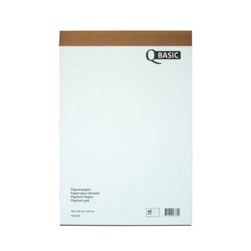 Flipoverpapier qbasic 65x95cm 40 vel ongevouwen Ruit
