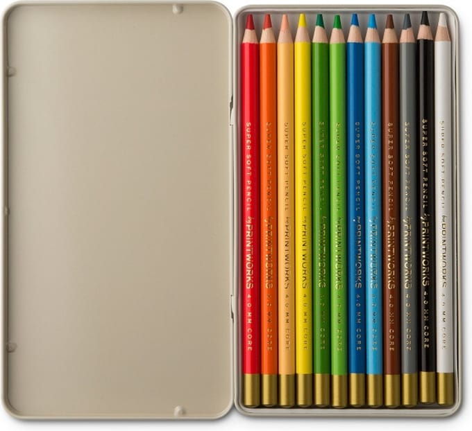 Printworks 12 Kleurpotloden - Klassiek