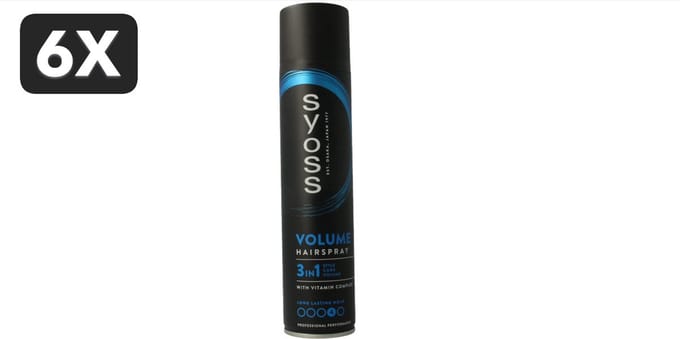 6 x Syoss Volume Haarspray - 300 ml