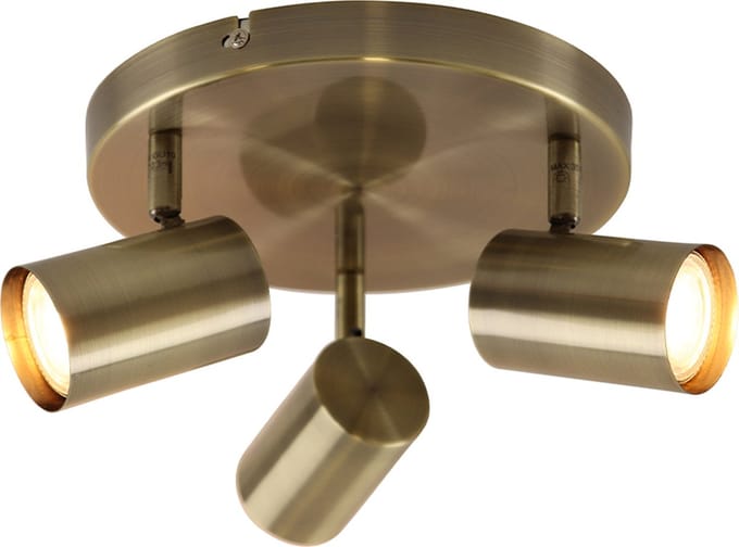 Olucia - ELENA - Plafondlamp - Brons - Vorm: Rond