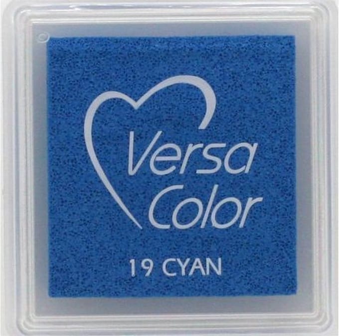 Stempelkussen cyan mini Versacolor - Tsukineko