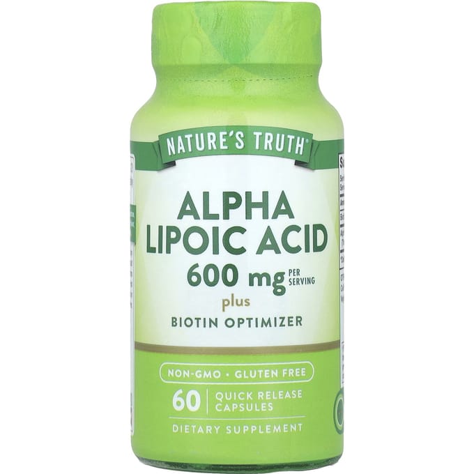 Nature's Truth, Alfa-liponzuur, 60 capsules met snelle afgifte