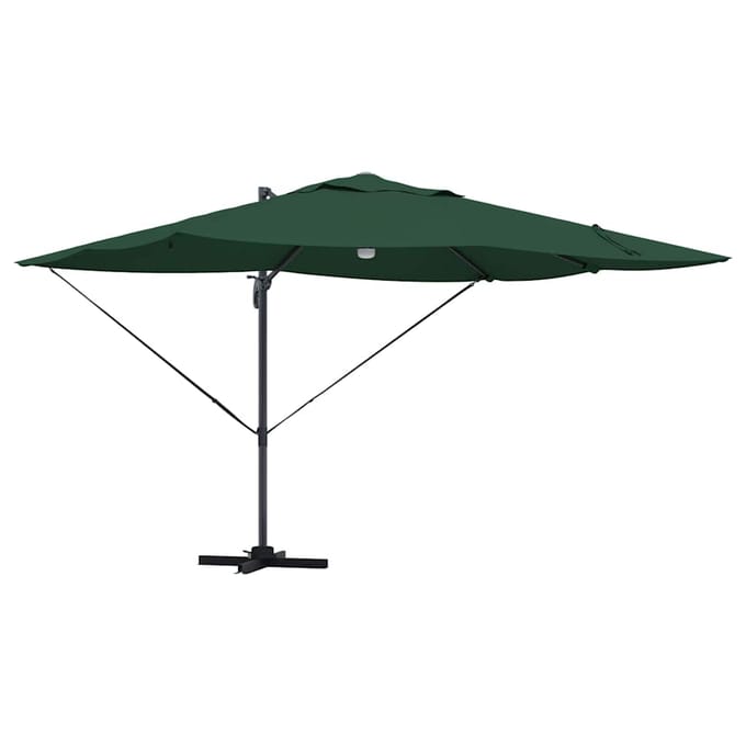 vidaXL - Parasol - Groen - 351 - x - 250 - x - 253 - cm - Polyester - en - Aluminium