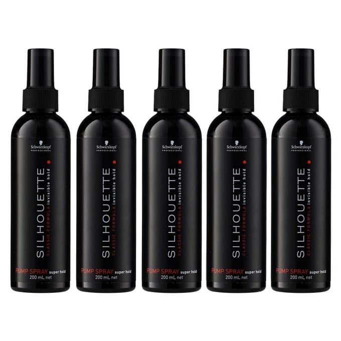 10x Schwarzkopf Silhouette Super Hold Pumpspray 200ml