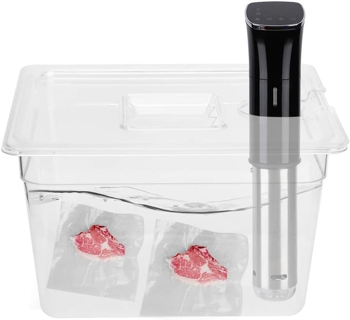 Inklapbare Sous Vide Bak met Deksel - 11 Liter - Professionele Waterbad Container