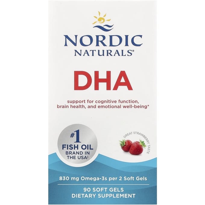 Dha, Aardbeiensmaak, 90 Zachte Capsules