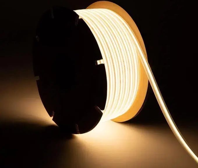 Premium 230V LED COB Strip 50m 8mm | Warm Wit 3000K | Efficiënte Verlichtingsoplossing