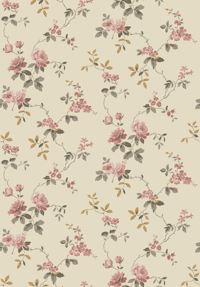 Boråstapeter Vliesbehang 8084 - Anno II - Botanisch Beige - 53cm x 10.05m