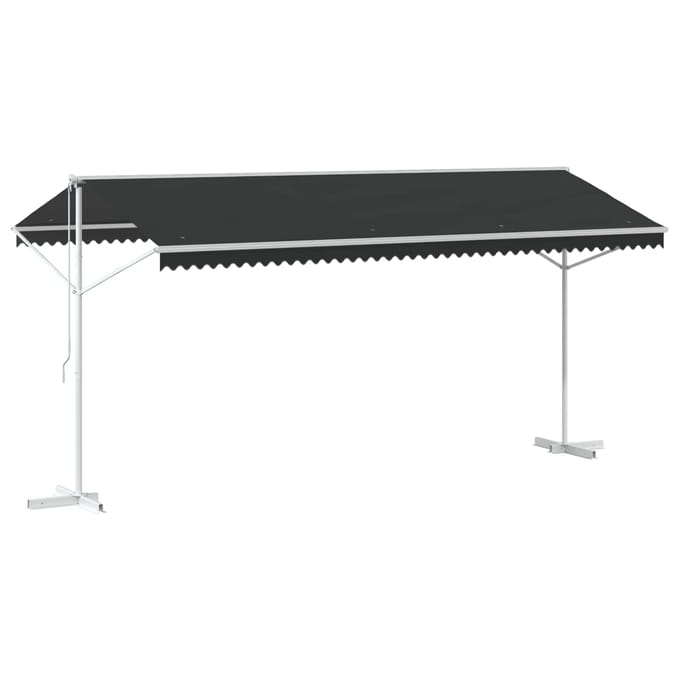 vidaXL - Vrijstaande - luifel - 5 - x - 3 - m - Polyester - Antraciet