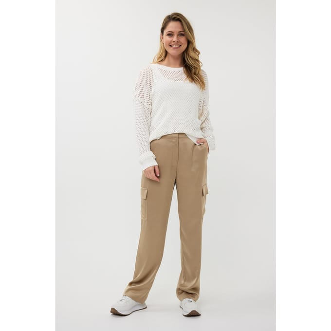 EsQualo Sweater Cotton Sequins Off White Taglia: S | Maglioni a maglia Outlet | Donna | Bianco