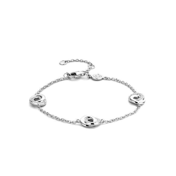 TI SENTO Dames Armband - 925 zilver - Zirconia wit - 2925ZI